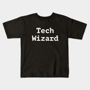 Tech wizard funny t-shirt Kids T-Shirt